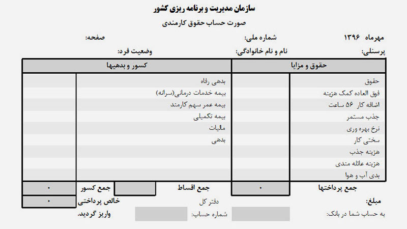 ضامن با فیش حقوقی