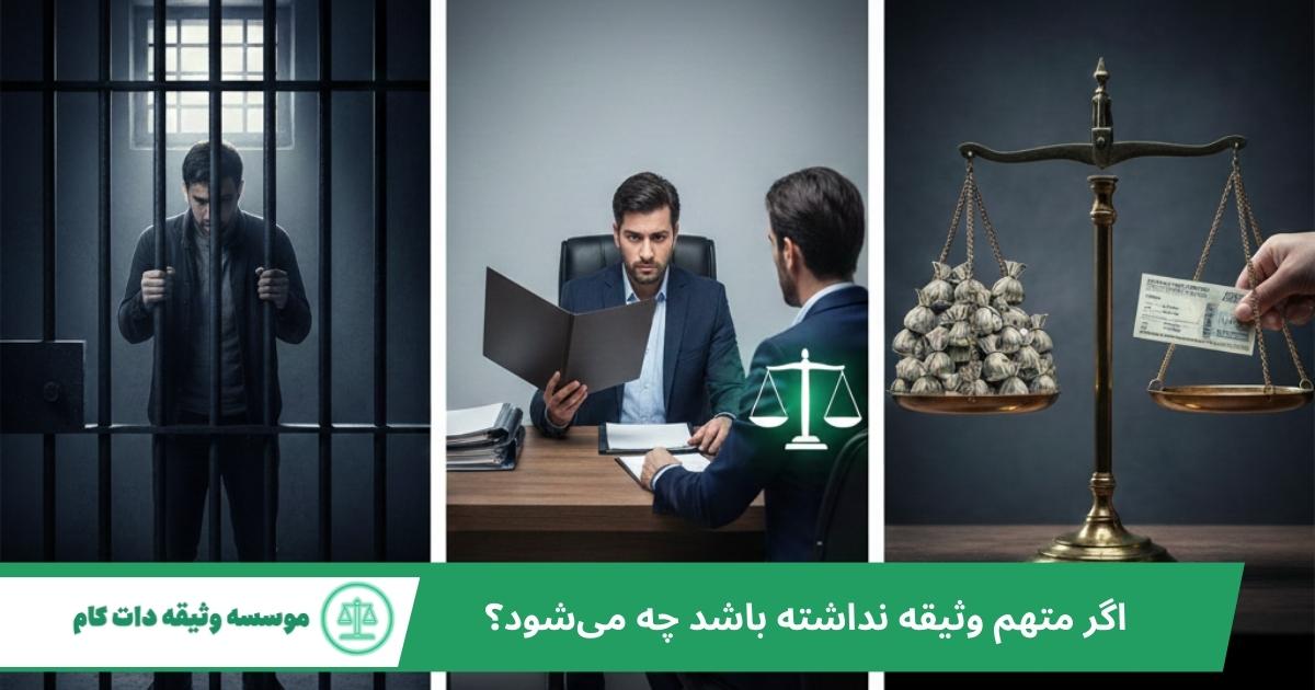 اگر متهم وثیقه نداشته باشد چه می‌شود؟